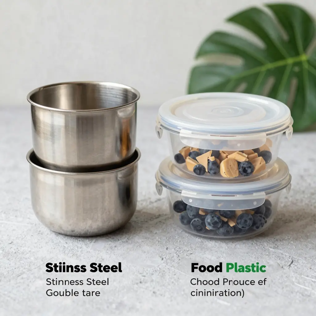 Differences between Stainless Steel and Plastic Food Containers