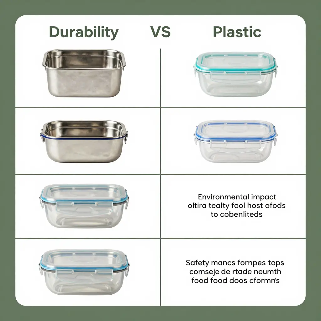 Stainless Steel vs Plastic Food Containers