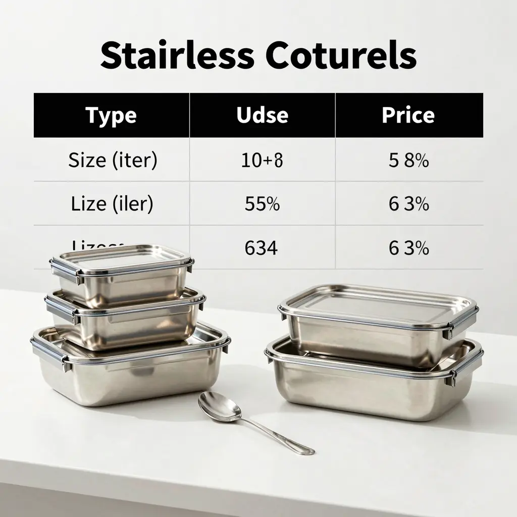 Types of Stainless Steel Food Containers