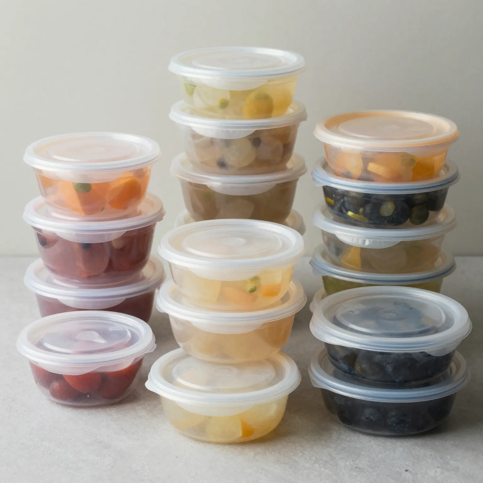 Various 24oz Plastic Food Containers
