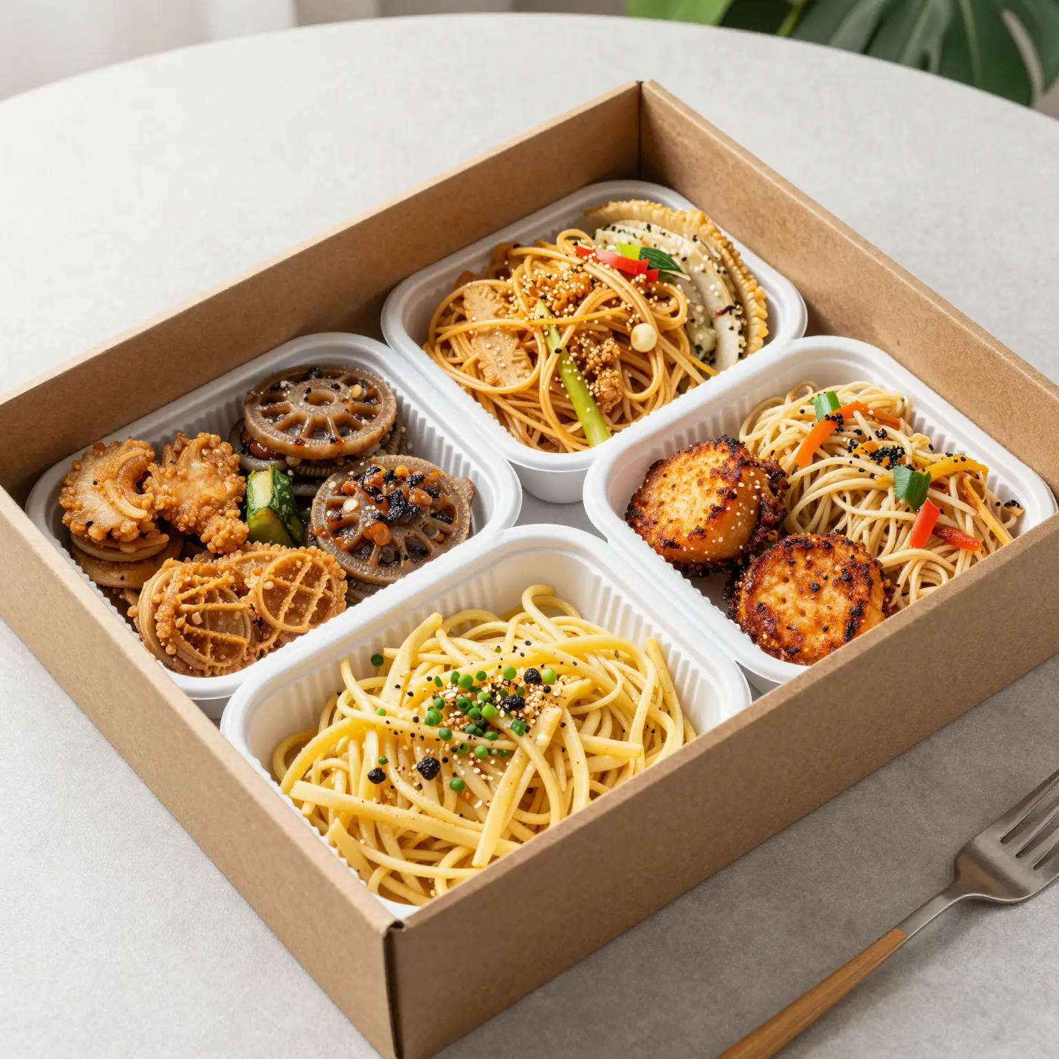 Large 3 Division Takeaway Food Box