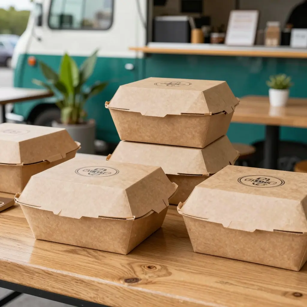 Eco-Friendly Kraft Paper Food Boxes