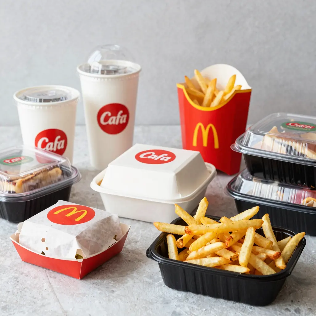 Various Fast Food Containers