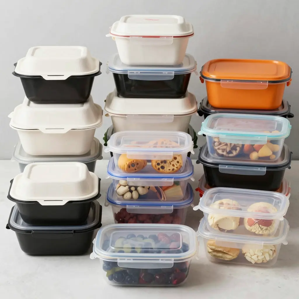 Diverse Food Plastic Containers