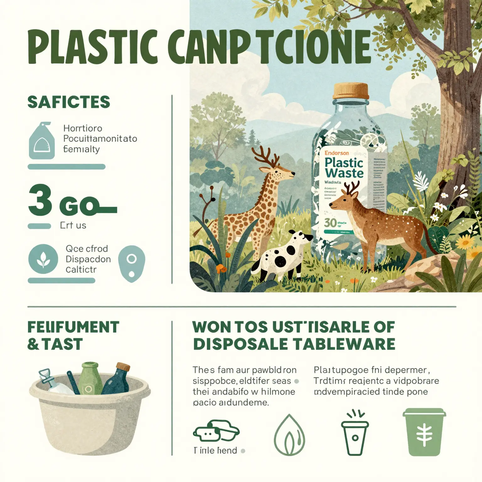 Infographic on plastic contamination