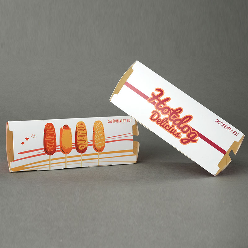 Food Grade Hot Dog Takeaway Box Biodegradable Hot Dog Box Packaging - Image 6