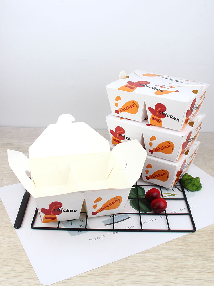 Eco-Friendly Disposable 3-Compartment Food-Grade Packaging Box for Fast Food High-Quality Takeout Boxes for Fried Chicken French Fries Packaging - Image 3
