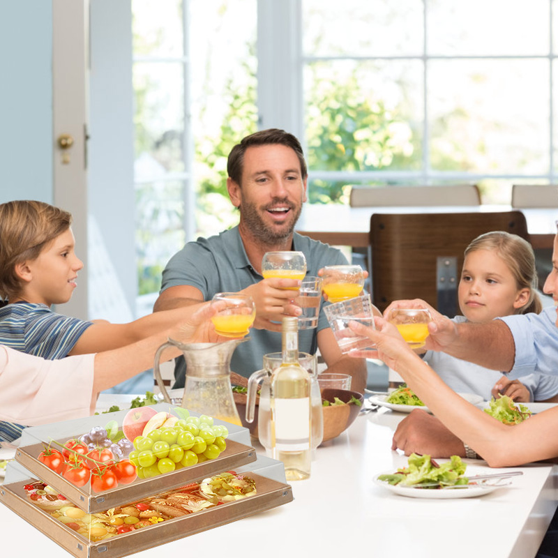 Vintage Kraft Paper Box With Window Paper Gift Box Cake Packaging Cake Dessert Box Food Plates Packing Box Party Supply - Image 5