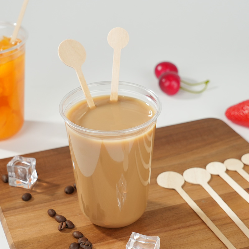 100PCS Single Packaged Coffee Stirrer Sticks Disposable Wooden Coffee Stirrers Ice Cream Hot Cold Drinking Stir Popsicle - Image 4