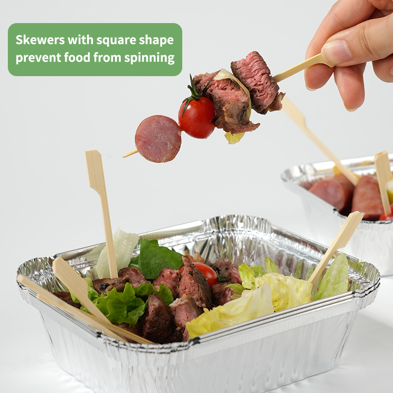 Disposable Bamboo Sticks Barbecue Tools Natural BBQ Bamboo Skewers Camping Party For Kabob Fruit Cocktail Party BBQ Tools