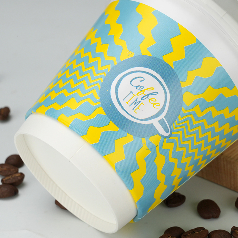 Double-Layer Paper Cups 8/24pcs Disposable Paper Cups For Home Office Party Weddings Coffee Shops Supplies Milk Tea Cups - Image 5