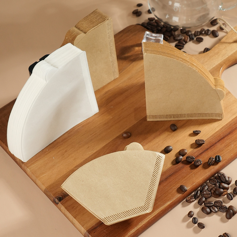 Disposable Coffee Filter Paper Bag Environmental Friendly V-shaped Paper Coffee Filter Coffee Brewing Filter Hourglass Bag