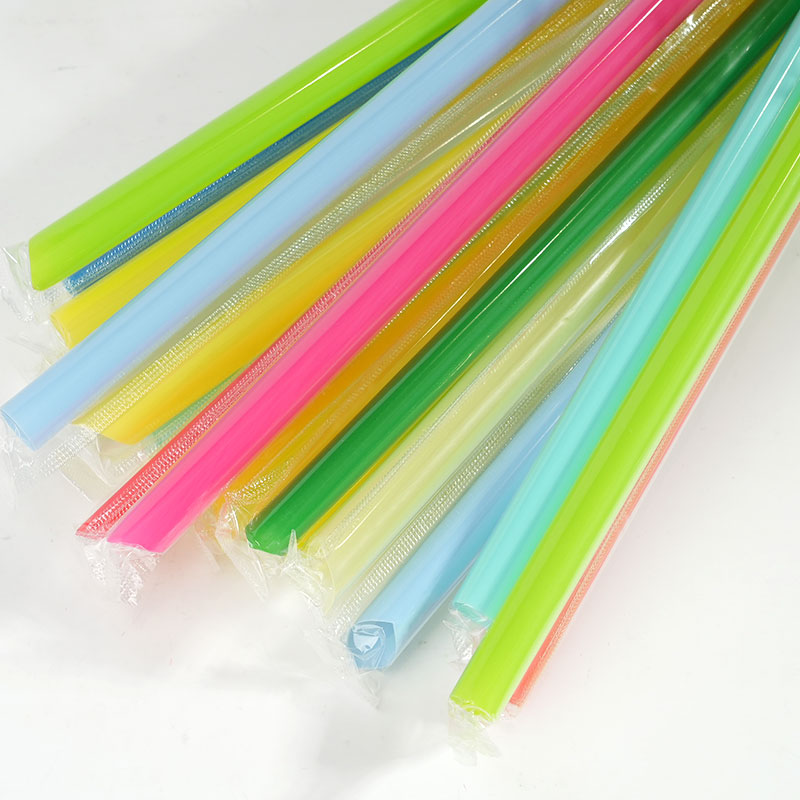 100Pcs Individually Packaged Straw Color Drinking Straws Bubble Tea Straw BIg Milkshake Straws Party Wedding Bar Home Accessories - Image 5
