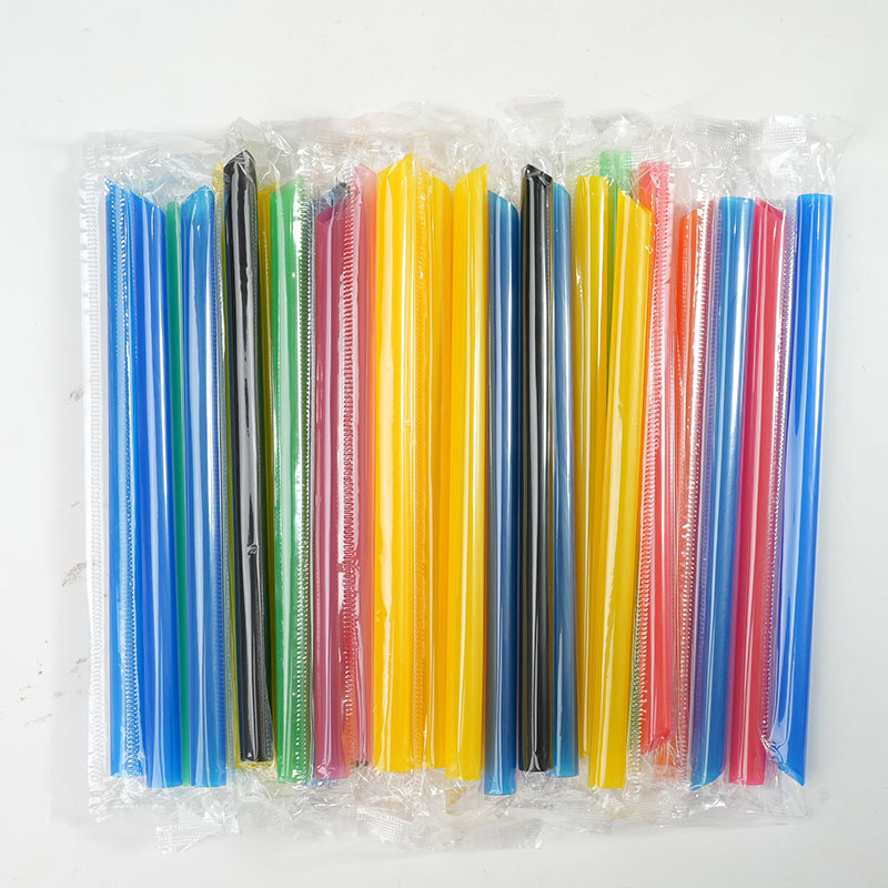 100Pcs Individually Packaged Straw Color Drinking Straws Bubble Tea Straw BIg Milkshake Straws Party Wedding Bar Home Accessories - Image 7