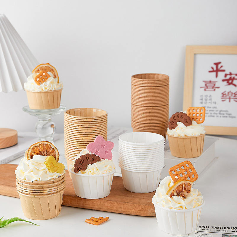 Oilproof Cupcake Paper Cups & Baking Liners – Greaseproof Muffin Wrappers, Sauce & Dip Cups, Snack Holders | Perfect for Weddings, Parties, Bakeries & Catering
