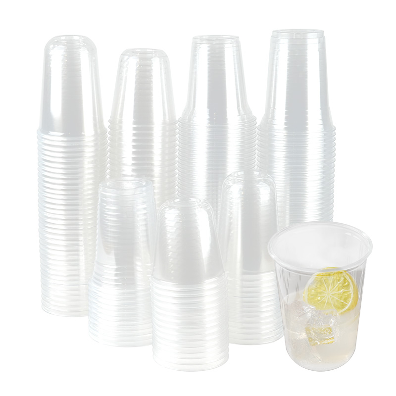 Disposable Clear Plastic Cup Outdoor Picnic PET Cup Drinking Cup for Parties Birthdays Weddings Camping Utensils