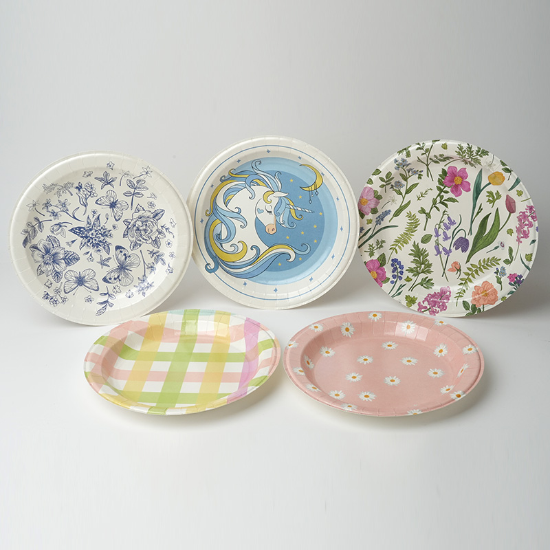 Party Paper Plates Disposable Paper Plate Trays Birthday Wedding Party Tableware Baby Shower Disposable Tableware - Image 6