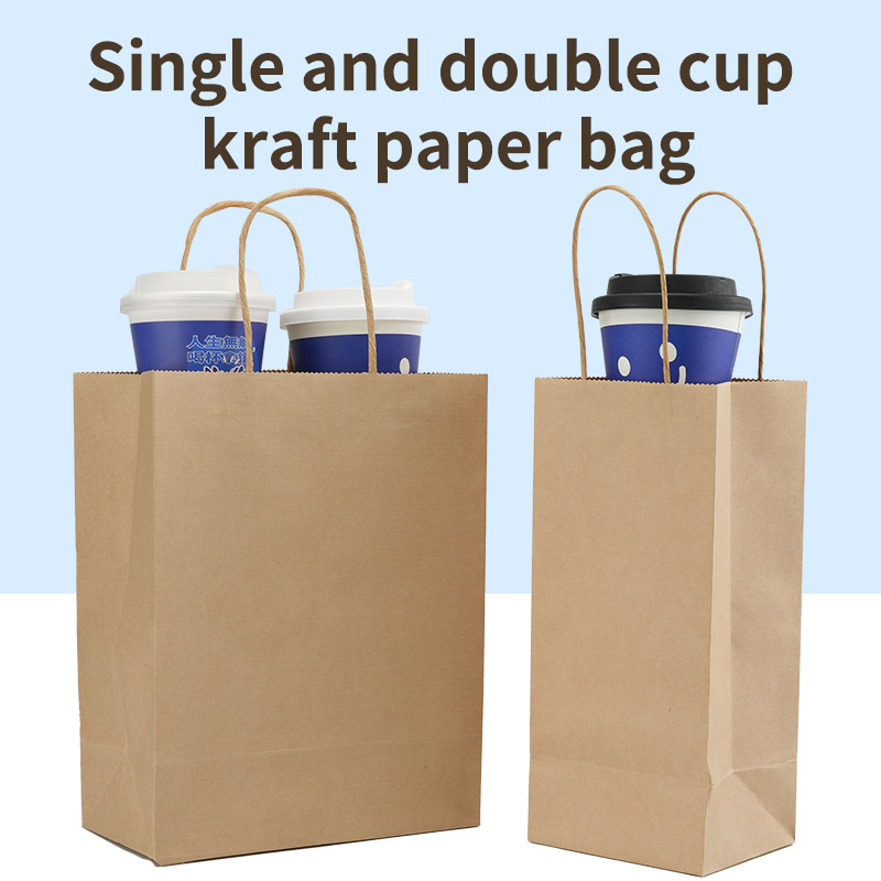 Brown Kraft Paper Bags with Handles Bulk Small Paper Gift Bags Business Shopping Bags Xmas Party Favor Marriage Gift Paper Bag