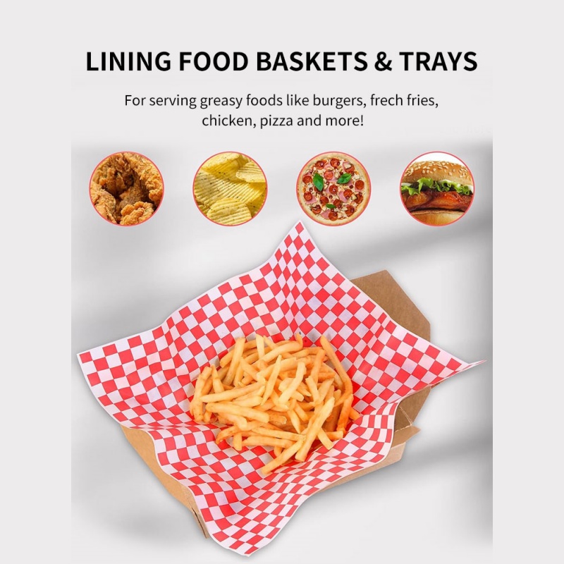 Food-Grade Oil-Proof Wrapping Paper – Greaseproof Sheets for Bread, Sandwich, Burger & Fries