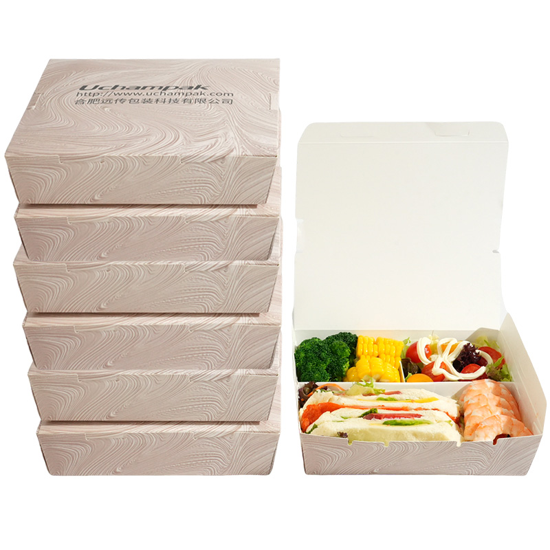 Uchampak Wholesale Paper Food Boxes with Compartments – Disposable Takeout Packaging - Image 3