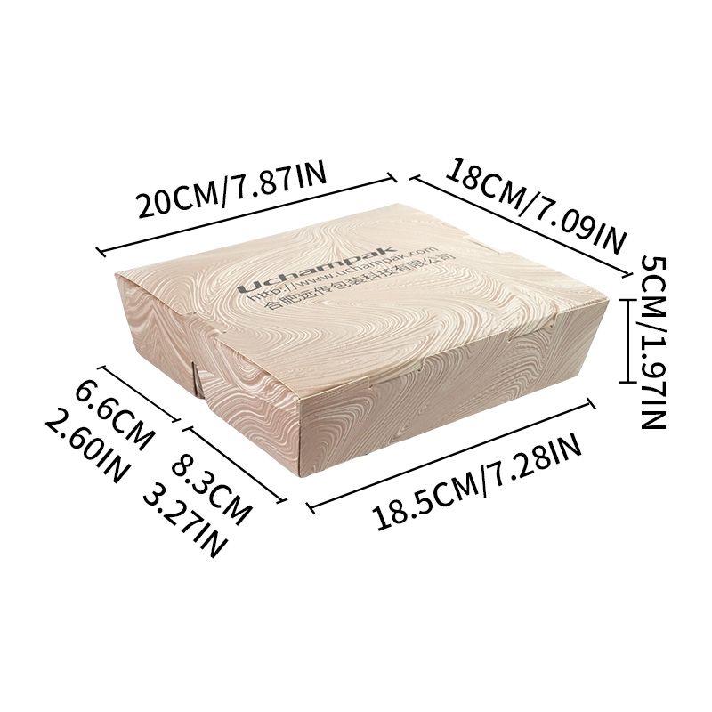 Uchampak Wholesale Paper Food Boxes with Compartments – Disposable Takeout Packaging - Image 9
