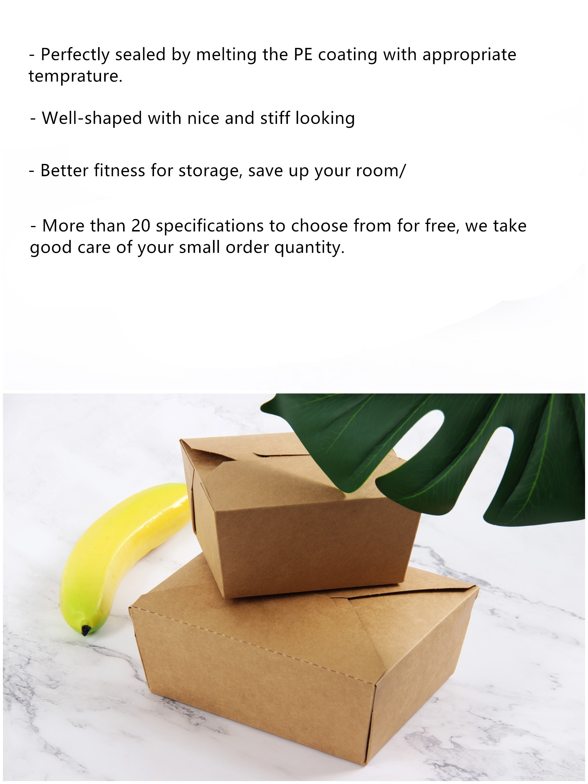Uchampak - Custom Fast Delivery Takeaway Recycled Cardboard Containers Disposable Food Paper Packaging Box - Image 3