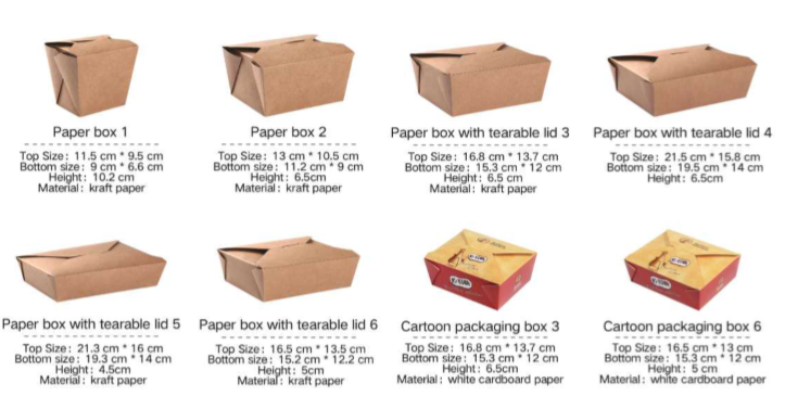 Uchampak - Custom Fast Delivery Takeaway Recycled Cardboard Containers Disposable Food Paper Packaging Box - Image 7