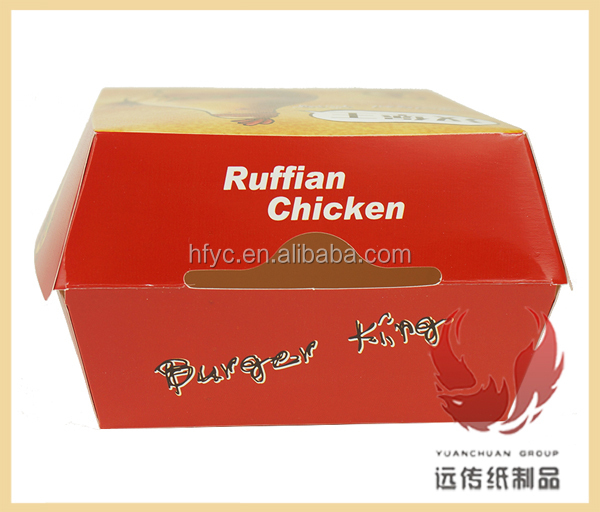 Custom Takeaway Burger Packaging Biodegradable Burger Take Away Food Box - Image 3