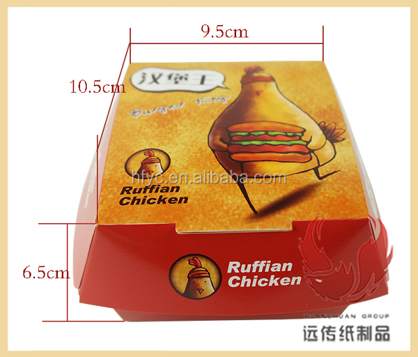 Custom Takeaway Burger Packaging Biodegradable Burger Take Away Food Box - Image 5