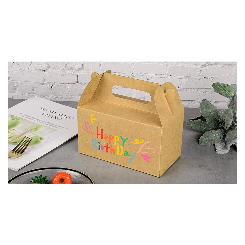 Uchampak - Party Box Custom Box Packaging Design for Cake with handles cake boxes size color customized Bio Box - Image 5