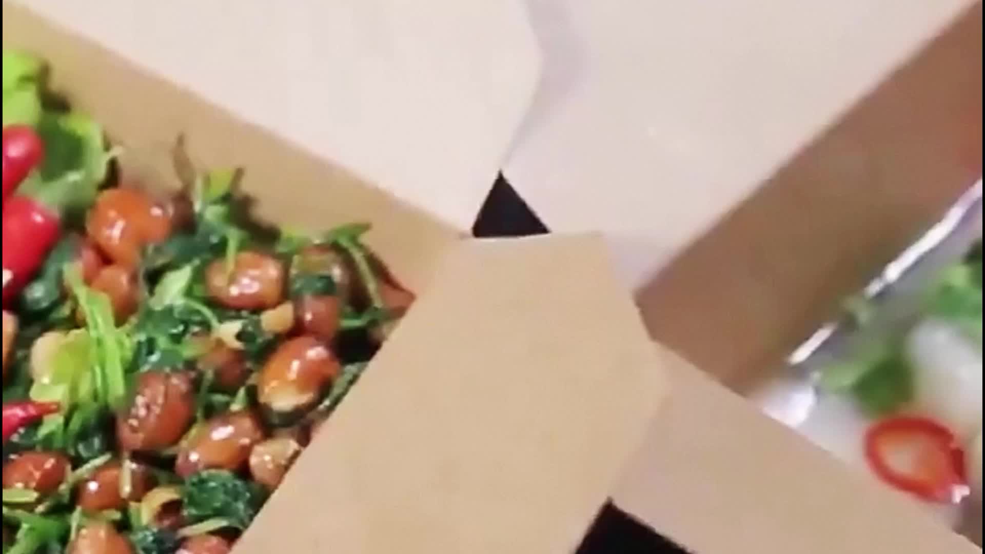 Uchampak - Free Sample Cheap Cardboard Paper Custom Size Color Paper To Go Boxes Eco Friendly Biodegradable Lunch Box Bio Box