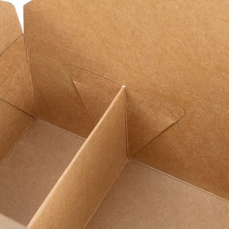 Uchampak - Compostable Eco Friendly Food Grade Recycle Fold-To-Go Paper To Go Boxes Folded Paper Container Custom Color Bio Box - Image 3