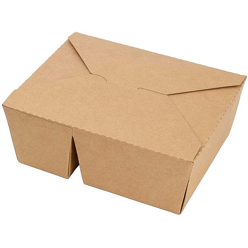 Uchampak - Compostable Eco Friendly Food Grade Recycle Fold-To-Go Paper To Go Boxes Folded Paper Container Custom Color Bio Box - Image 4
