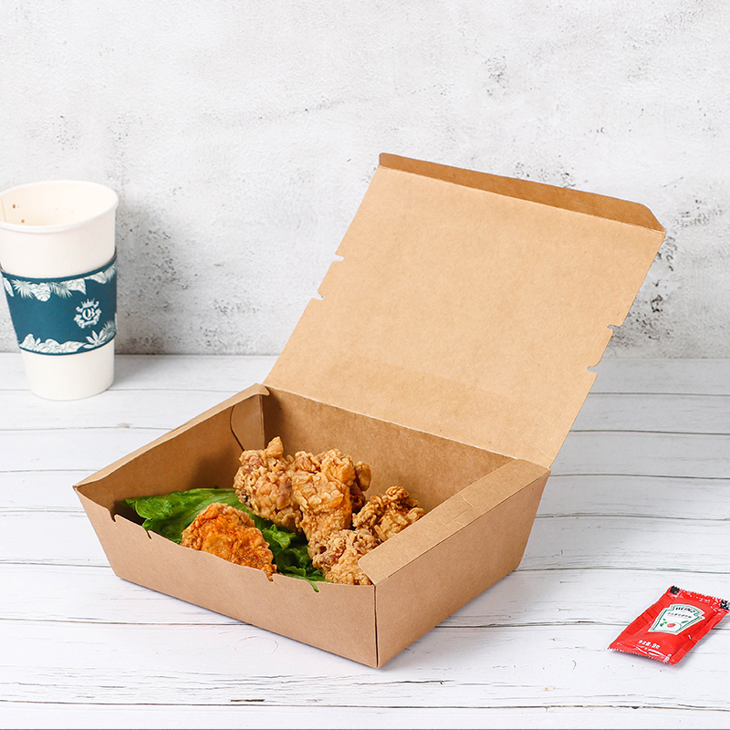 Uchampak - Cheap Cardboard Paper Take Away Box Paper Bowls Recyclable Fold-To-Go Paper Box Bio Box - Image 3