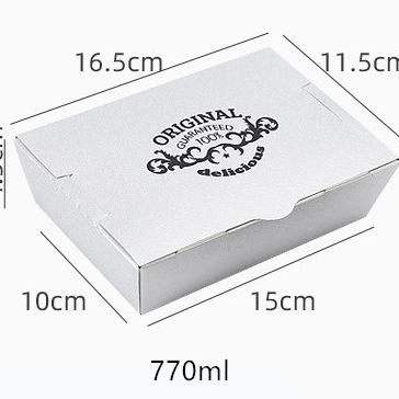 Uchampak - Disposable Leak and Grease Proof Paper Take Out Food Containers To Go Lunch Boxes for Restaurants Fast Food