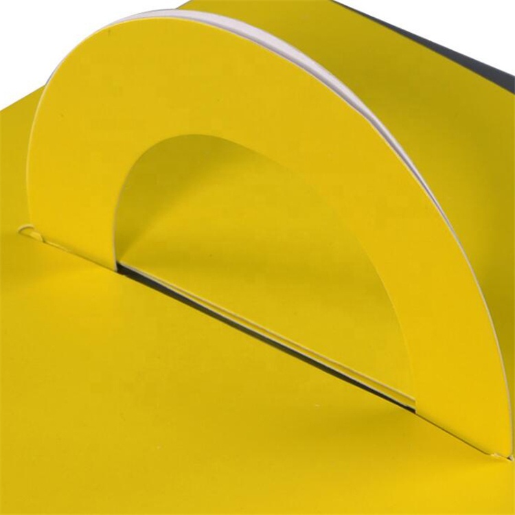 Uchampak - Foldable cardboard paper cake box with handle Window & Foldable Pak - Image 3