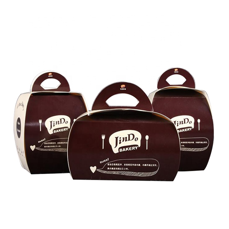 Uchampak - Disposable cake containers box for mousse cake Window & Foldable Pak