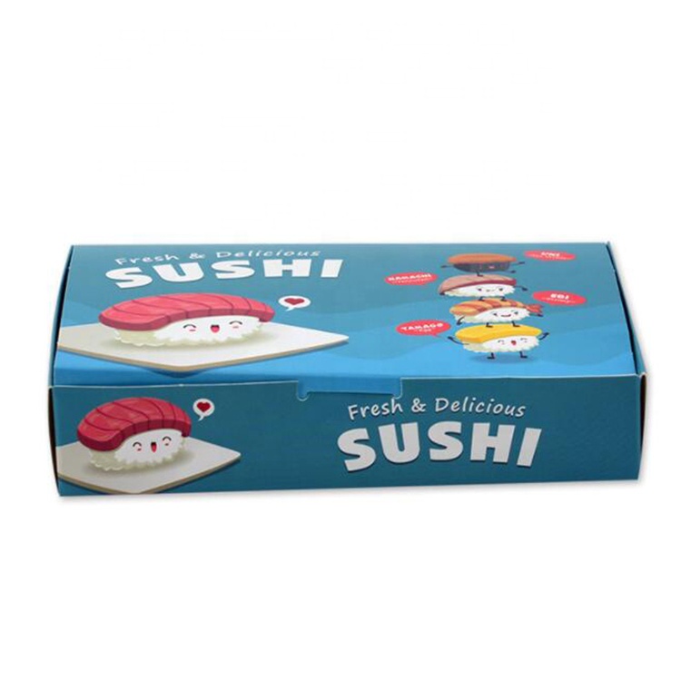 Uchampak - Eco friendly sushi packaging box with logo Window & Foldable Pak
