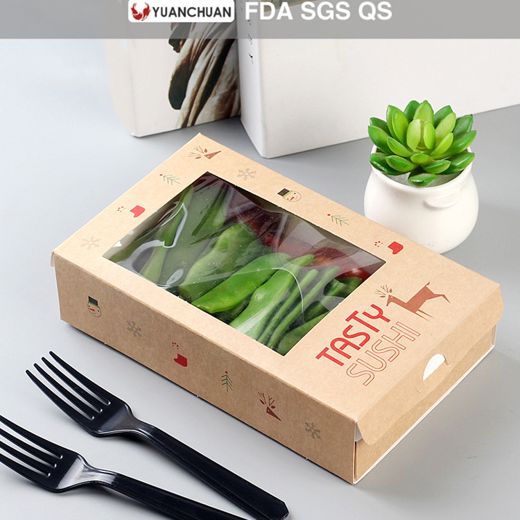 Uchampak - Offer free samples paper salad box with factory price Window & Foldable Pak