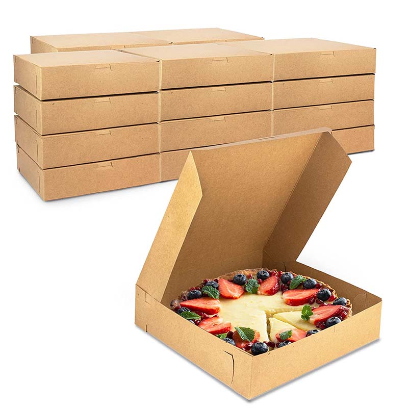 Uchampak - Paper Take Out Containers, Kraft Lunch Meal Food Boxes, Leak Grease Resistant Window & Foldable Pak