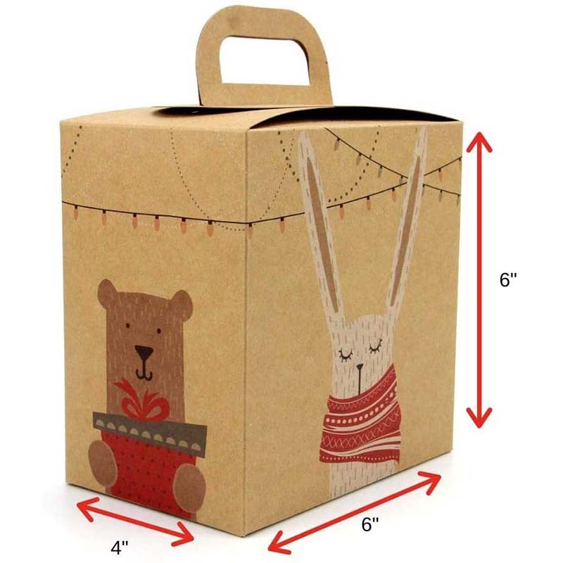 Uchampak- Cookie Boxes with Windows for Pies, Pastries, Smash Hearts, Strawberries and Muffins Window & Foldable Pak - Image 3