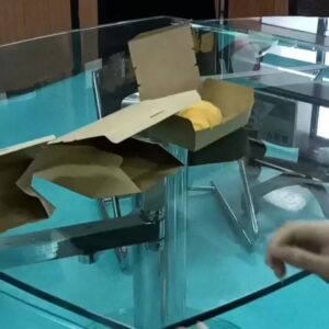 Uchampak- Paper sushi container kraft  brown sushi box with  lunch box takeaway food container Window & Foldable