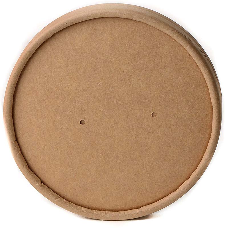 Uchampak - newly style of kraft disposable 12oz chips packaging cups Single wall cup