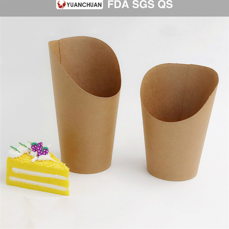 Uchampak  - Special shape cylindrical paper french fries box Single wall cup