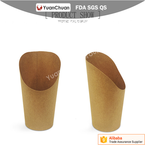 Uchampak - Disposable kraft paper cup French fries boxes Single wall cup - Image 3