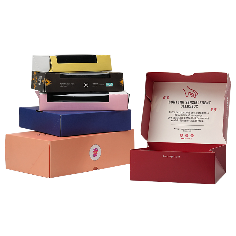 Factory custom double side printing Disposable Kraft Paper Fast Food Box cake bread Takeaway Food Packaging with Window - Image 4