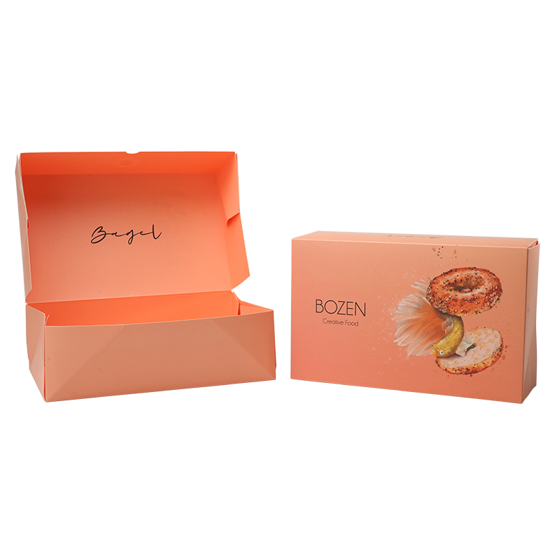 Factory Double sided printed Cake Cheese cake Muffins Dessert Macaroon packaging box