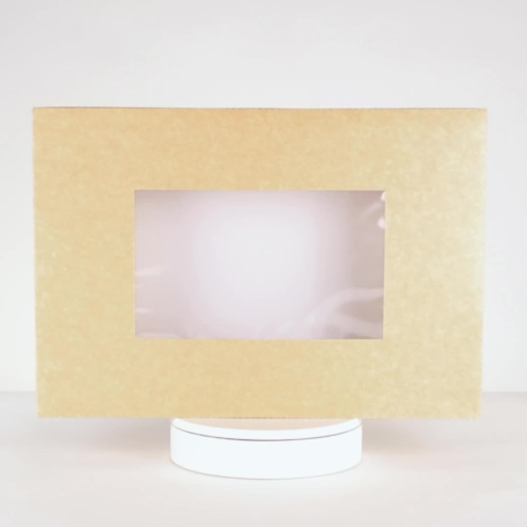 Uchampak -  Boxes with Windows for Pies, Pastries, Smash Hearts, Strawberries and Muffins Window & Foldable Pak