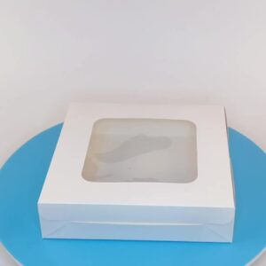 Uchampak - Take Away White Kraft Paper Fast Food Container Packaging Box With Window Container4