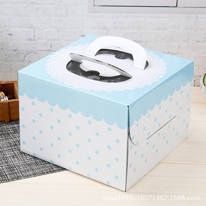 Uchampak - Hot sale PET window cake box with handle Window & Foldable Pak - Image 3